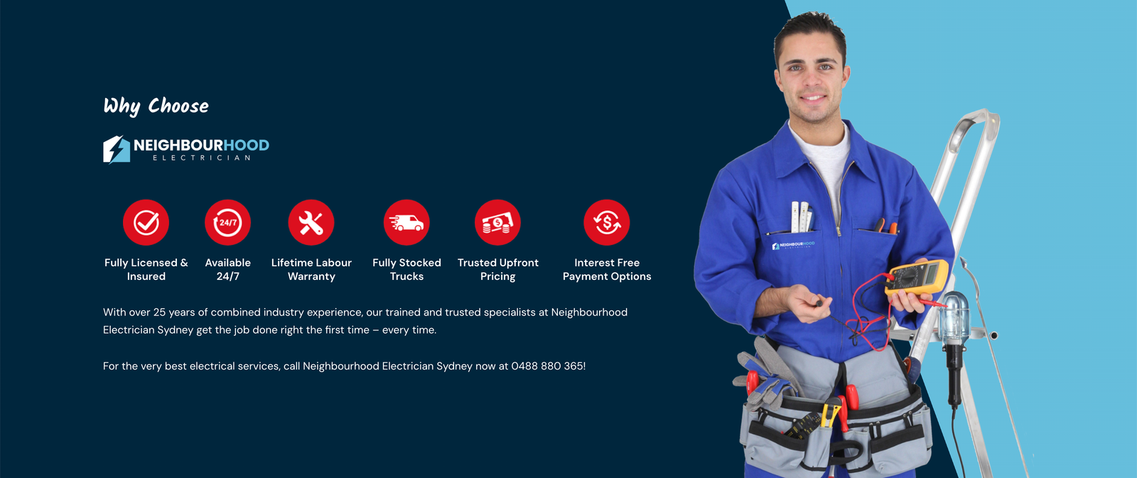 Call Eastern Suburbs Electrician 0421 772 661